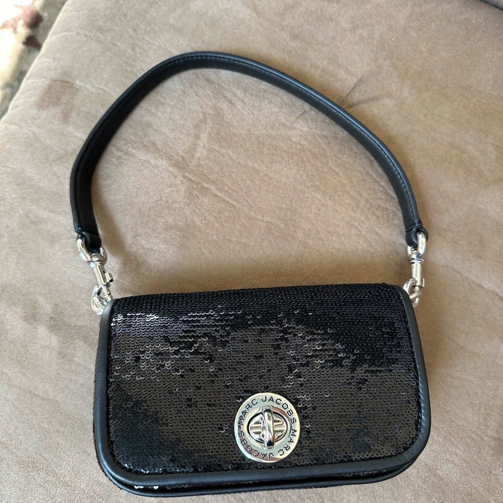 Marc Jacob Black SEQUIN mini bag NWOT